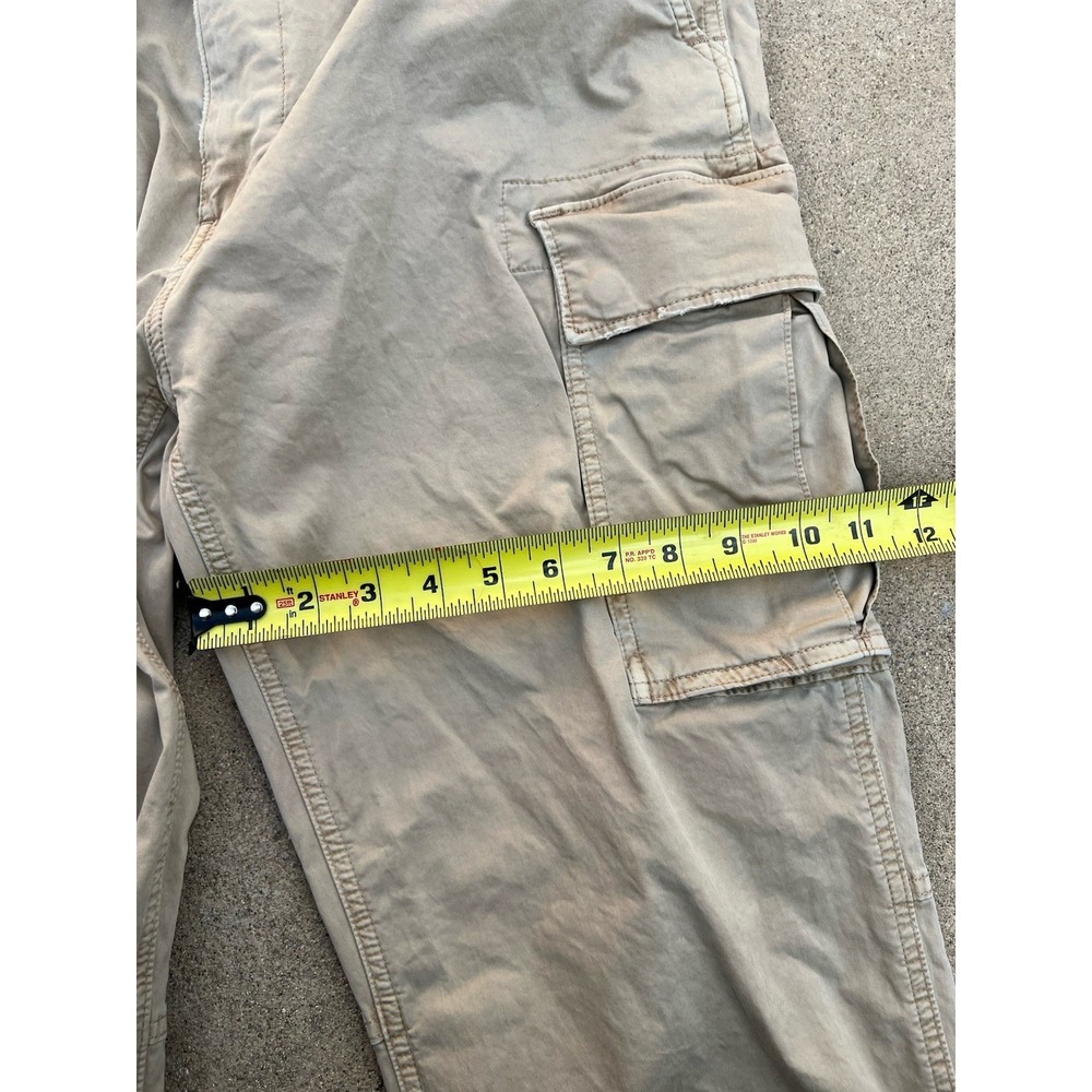 American Eagle Pants Men Size 32x28 Tan Beige Cargo Straight Outdoors Hiking - Picture 5 of 7